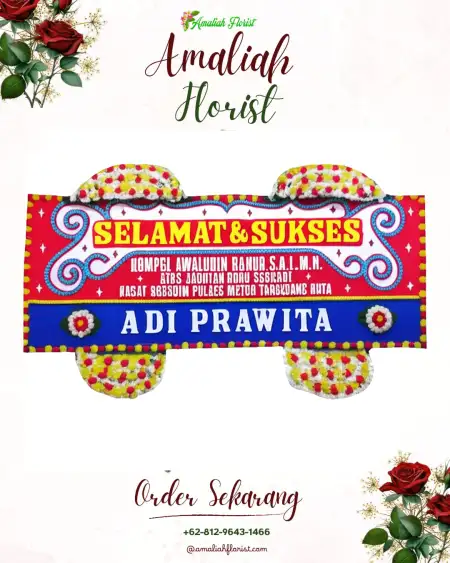 Papan Bunga Ucapan Selamat Gedung Wedding Jakarta Pusat