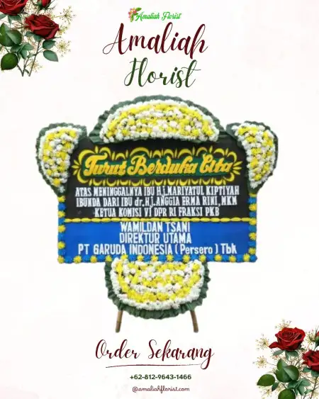Papan Bunga Duka Gedung Wedding Jakarta Pusat