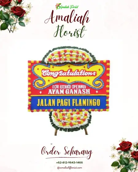 Sewa Papan Bunga Gedung Wedding Jakarta Pusat
